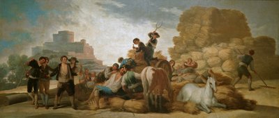 The Threshing Floor by Francisco de Goya